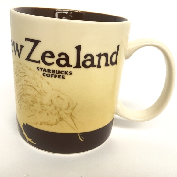 Starbucks Other - Starbucks New Zealand Mug Coffee Tea 16 oz Cup Brown Kiwi 2011